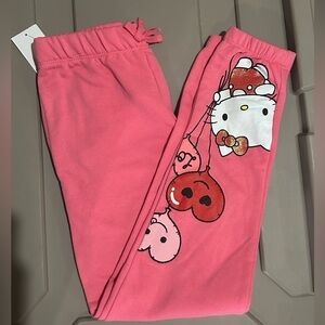 Hello Kitty Pink Kids Jogger Sweatpants
